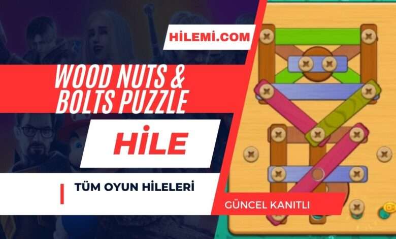 Wood Nuts & Bolts Puzzle Hile